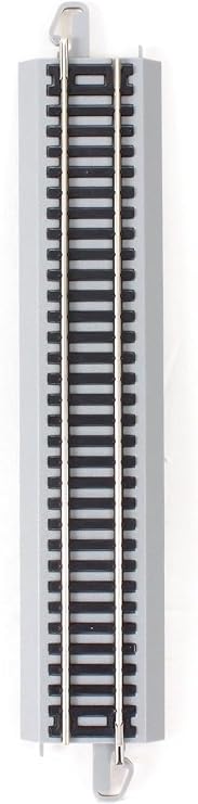 Bachmann Trains 9" Straight Track 4PK NS Rail with Gray Roadbed HO Scale