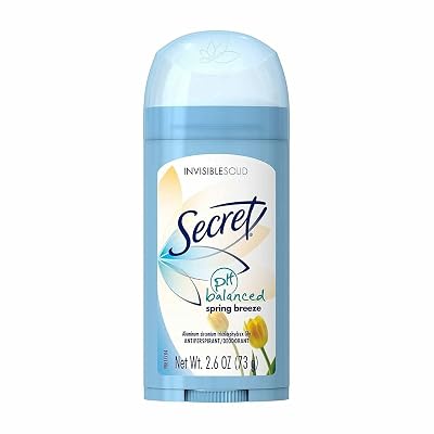 Secret Deodorant Spring Breeze Solid 2.6 Ounce Pack of 3