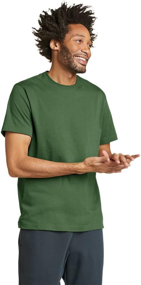 Eddie Bauer Men's Legend Wash Classic Short Sleeve Cotton Tee Crewneck T-Shirt