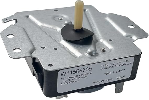 W11566735 W11685947 Dryer Timer Replacement for Maytag Dryer Parts MED4500MW0 YMED4500MW0, Replaces 4981088 AP7215858 PS17216594
