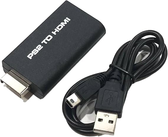 HDMI Connector for Audio Fan PS2 PS2 to HDMI Converter Adapter HDMI Output Portable Convenient PS2 TO HDMI CONNECTOR PS2 REVIVENT PS2 TO HDMI COVERTER High Speed USB Cable