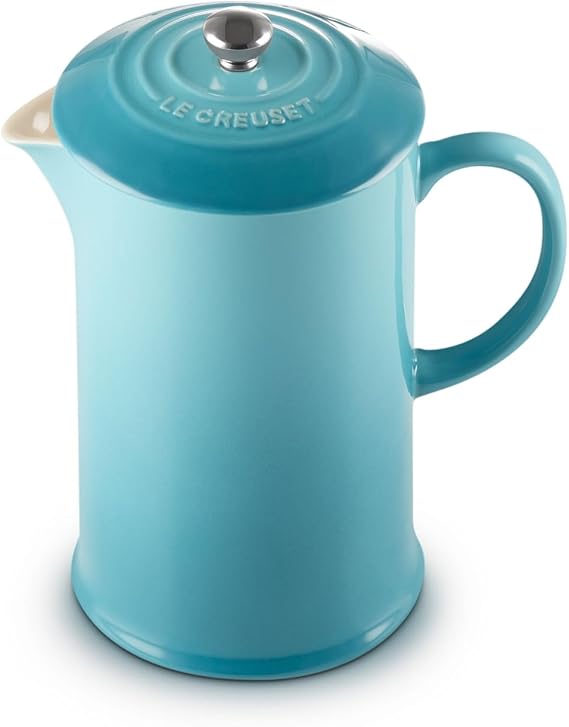 Le Creuset Stoneware French Press, 34 oz., Caribbean