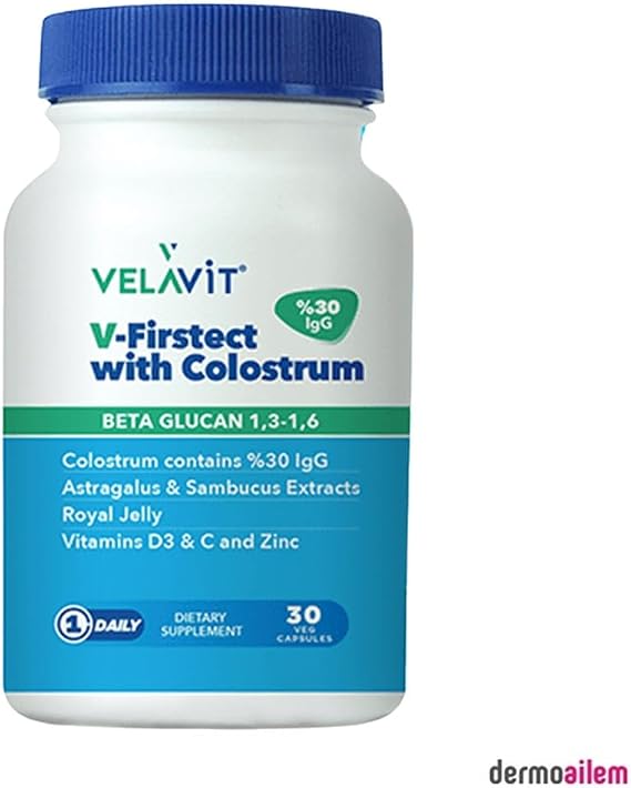 Velavit V-Firstect with Colostrum Food Supplement 30 Tablets