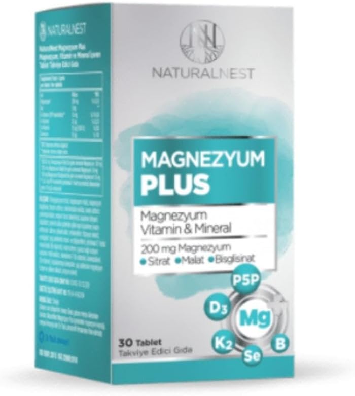Naturalnest Magnesium 200 Mg 30 Tablets