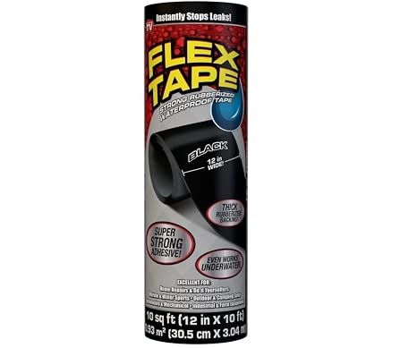 Flex Tape Black 12"x10'