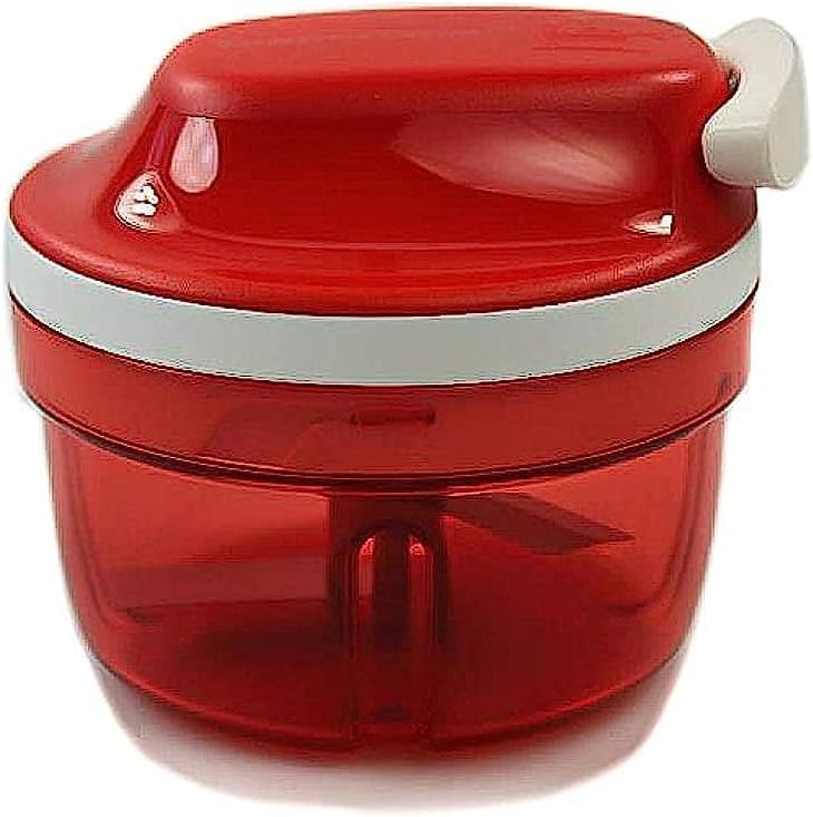Tupperware Chef Turbo-Chef kırmızı Supersonic soğan kesici Speedy Boy YENİ