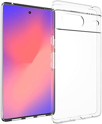 KEEPCA for Google Pixel 7 Slim Clear Case,Thin TPU Flexible Silicone Gel Soft Skin Lightweight Anti-Scratch Shockproof Protective Cases Cover for Pixel 7,Crystal Clear