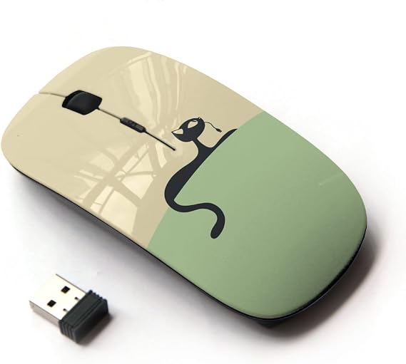 [ Optical 2.4G Wireless Mouse [ Minimalist Cat & Mouse Game ]