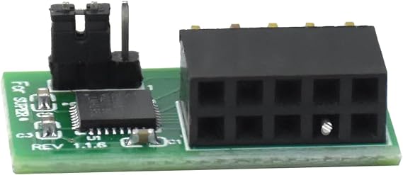 TPM 2.0 Module for Supermicro, 10-Pin SPI Interface | Compatible with AOM-TPM-9670V-S and 9665V; vertical connector design for Windows 11 and Secure Boot