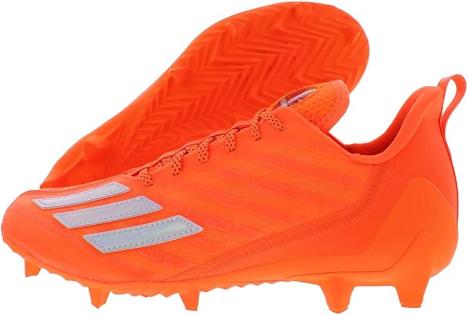 adidas Adizero Cleats Mens Shoes Size 11.5, Color: Team Solar Orange/Silver Metallic/Core Black