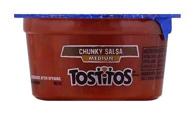 Tostitos Dips, Medium Salsa, Individual Cup, 3.8 Oz