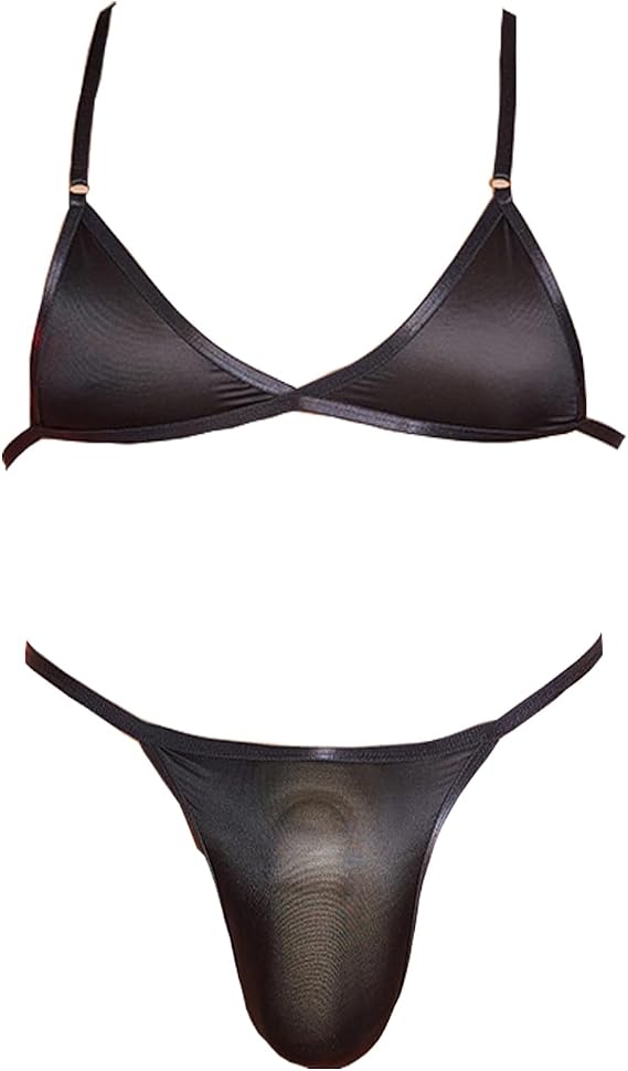 Men Crossdressing Lingerie Clothes, Crossdress Male Apparel Set, Bras Underwear Lace Panties Outfits for Mens Femboy