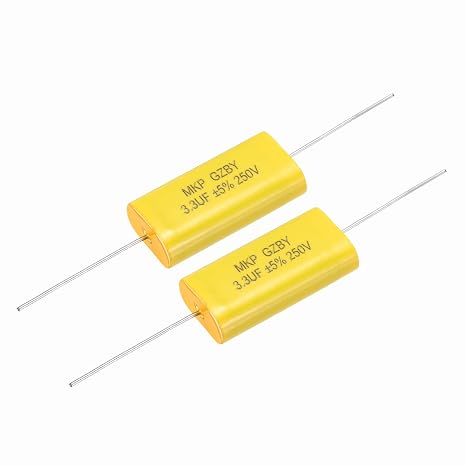 MECCANIXITY 2Pcs 3.3uF Frequency Divider Capacitor, 250V Audio Speaker Crossover Non-Polarity Polypropylene MKP Film Capacitor
