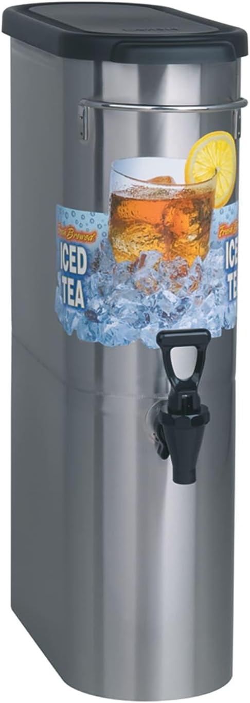 BUNN TDO-N-3.5 Oval Style narrow 3.5 Gallon Commercial Iced Tea Dispenser with Solid Lid