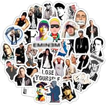 BulbaCraft Detroit Rapper Stickers, Rap Stickers for Adults, Strong Adhesive & Waterproof Decals, Skate Decals for Laptop