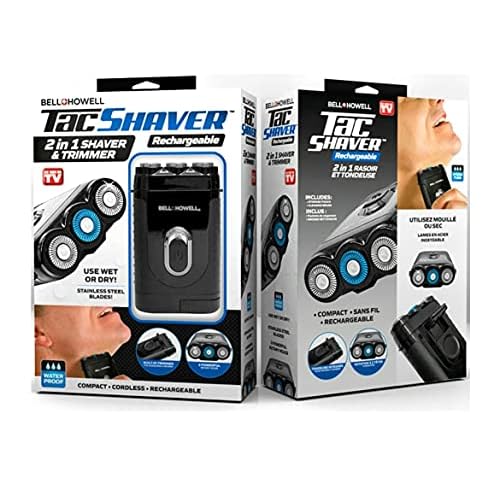 BellHowell TACSHAVER Moustache and Beard Trimmer, Shaver Seen On TV Regular
