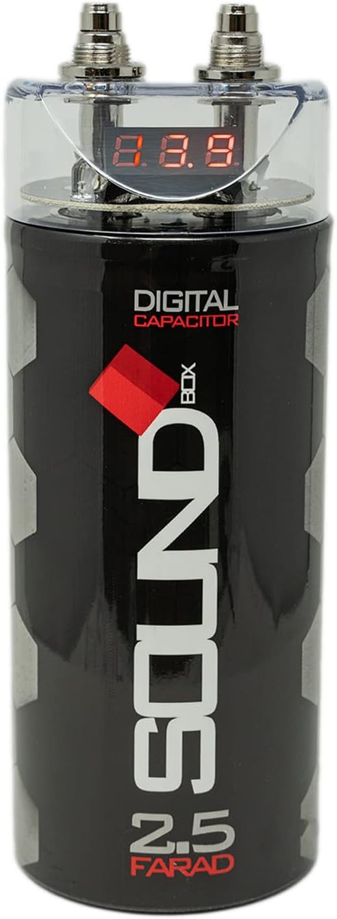 SCAP2D, 2.5 Farad Digital Capacitor for Car Audio - 2500 Watts