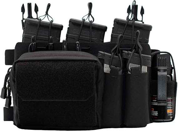 Shellback Tactical Patrol Max Placard for Plate Carriers, Multicam, Squadron Nylon, MOLLE Compatible, Triple M4 Mag Pouches
