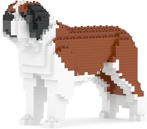 JEKCA St. Bernard 01S | Dog Plastic Building Blocks | Age 14+