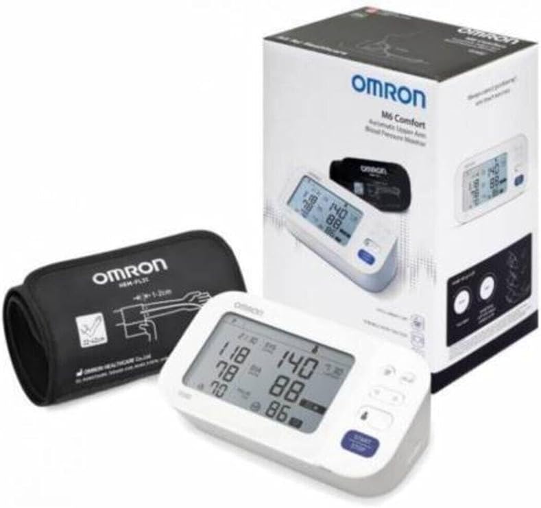 Omron M6 Comfort Üst Koldan Dijital Tansiyon Aleti, AFib Göstergeli, Bluetooth, Akıllı Manşetli
