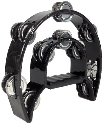 YMC TAM20-BK Pro Tambourine Double Row Cutaway, Black