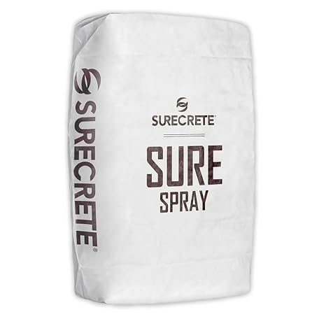 SureCrete SureSpray Microcement Concrete Overlay | White | 45 lb