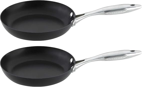 Scanpan Professional 9.5 Fry Pan - Pack of 2 - Easy-to-Use Nonstick Cookware - Dishwasher, Metal Utensil & Oven Safe - Made in Denmark