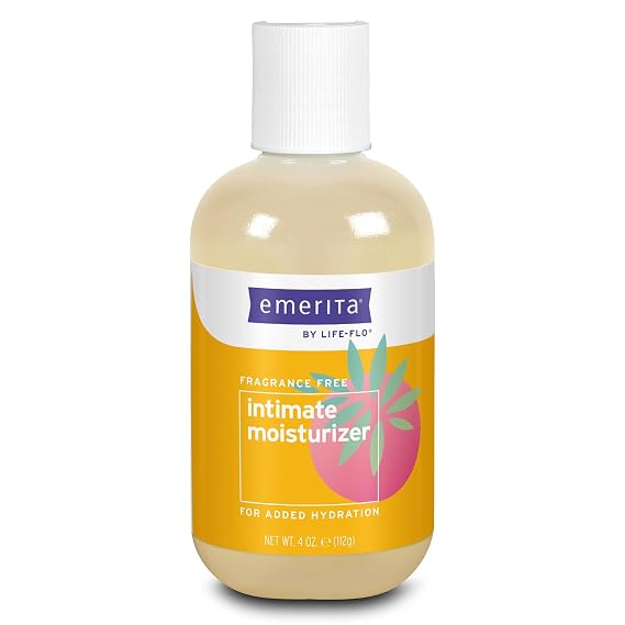 Emerita Intimate Moisturizer - Personal Care for Vaginal Dryness, Vulva Balm, Water Based Cream with Aloe Vera Gel for Vaginal Moisture and Comfort, Estrogen and Paraben Free - 4 fl oz