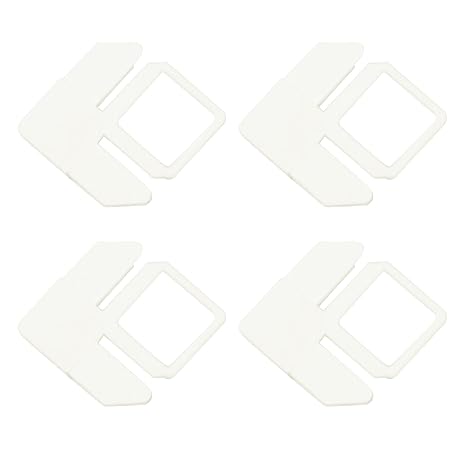 20 Pack 5/16 Inch Window Screen Corner Connectors Outside Frame with Pull Tab White Plastic Replacement Screen Frame Corners