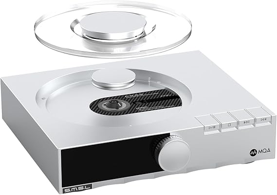 SMSL PL200T CD Player MQA-CD Transport Clock Input Output P.A.S.S. System Optical coaxial AES I2S Output ,/CD Player Input with Remote Control
