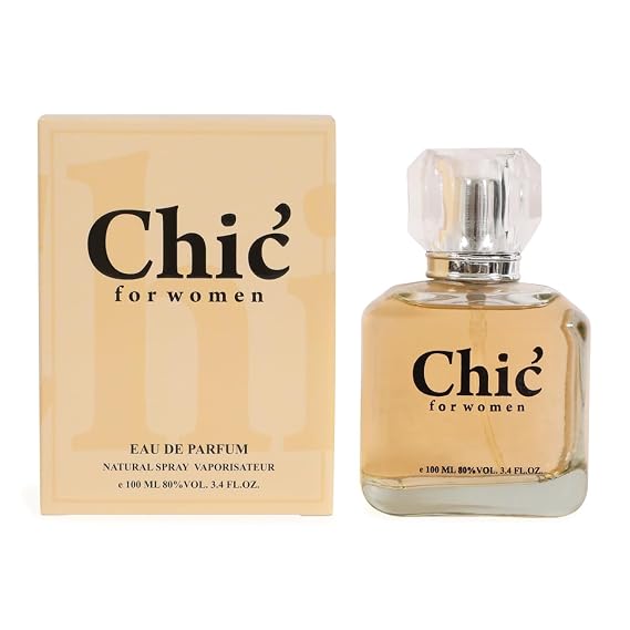 Chic Womens Perfume Eau de Parfum Floral Woody Fresh Scent 100ml 3.4 fl oz