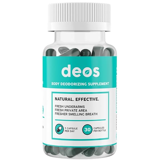 DEOS Internal Deodorant Supplement [Natural Odor Control] Capsules 30 Pcs