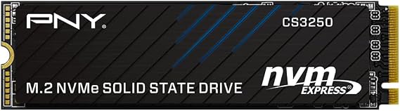 PNY CS3250 1TB Gen5 SSD PCIe NVMe M.2 2280 - Up to 14,900 MB/s - Supports AI Applications Ideal for Gaming, Photo, Video Editing and Demanding Workstations - Internal Solid State Drive M280CS3250