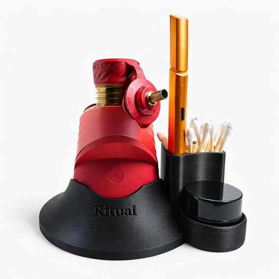 Puffco Peak Pro Click-On Base Organizer Secure Anti-Tip Holder with Attached Storage, Right-Hand