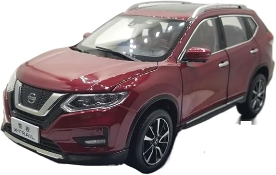 for 1:18 Die Cast Model for Nissan X-Trail Rogue 2018 Red SUV Alloy