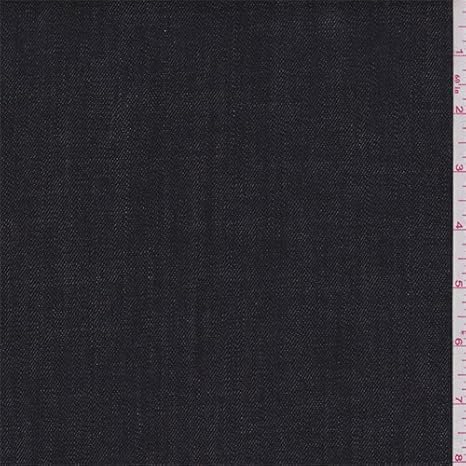 Black Medium Weight Denim, Fabric by The Yard