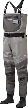 BASSDASH FW08 Mens Breathable Waders Waterproof Fly Fishing Chest Fishing