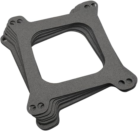 10Pack Holley Carburetor Base Gaskets 1900,Carburetor Mounting Gasket 4 BBL 1/16" Thick Carburetor Gasket for Holley 4150 4160 Edelbrock Quadrajet SBC BBC 265,283,307,327,350,383,400,402,426W,440,455