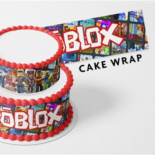 Cakecery Robox Kids Game Deco Edible Icing Image Cake Border Strips Decoration Frosting Sheet Strips