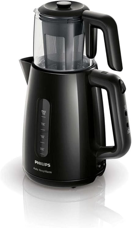 Philips Daily Collection Çay Makinesi HD7301/00, Otomatik Sıcak Tutma, Siyah