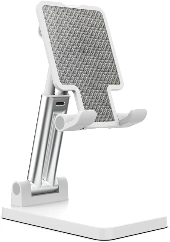 Cell Phone Stand,Adjustable Angle Height Phone Honder for Desk,Fully Foldable Portable Phone Mount,Compatible with All Mobile Phones and Small Tablet.