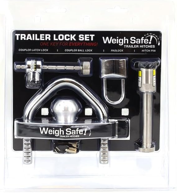Weigh Safe Universal Trailer Lock Kit (4 Pc.) Keyed Alike