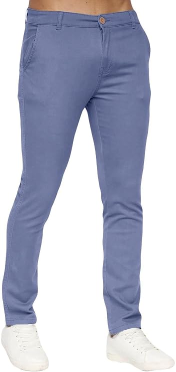 Crosshatch Mens Roysden Chinos (34L) (Pale Blue)