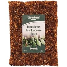 Aromatic Myrrh Scented Pressed Slate Bark for Burner Frankincense Jerusalem Greek Orthodox Church Grade Incense Aromatic Resin Tears from Holy Land Israel (3.5oz/100gr)