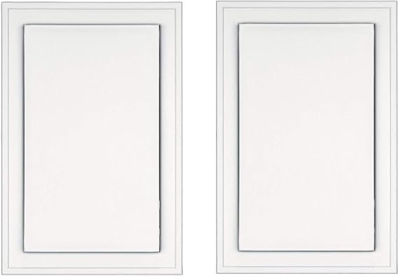 Builders Edge 130120001001 Mounting Block, White, 2 Pack