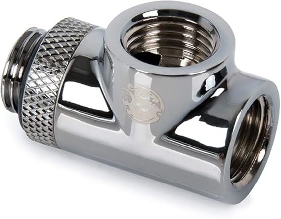 Bitspower T-Block Rotary Fitting, Black Sparkle