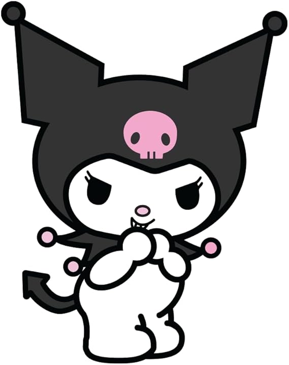 Hello Kitty Kuromi Giggle Decal Sticker - Peel N Stick Sticker Graphic Decal