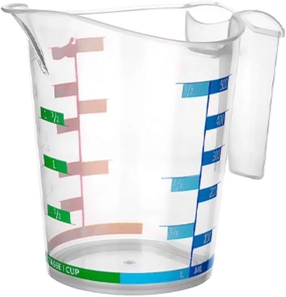 BUFFER® 1000ml Color Grade Rigid Plastic Kitchen Size Container