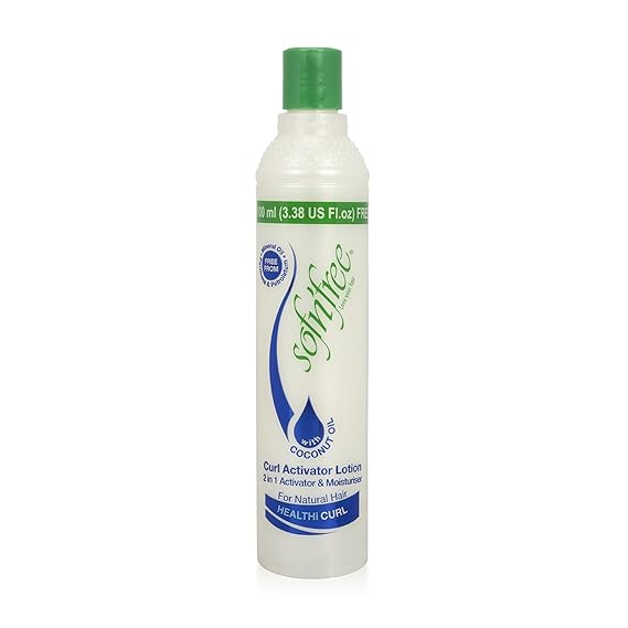 SofnFree Moisturizer & Curl Activator for Natural Hair, Soft Curls, and Waves 11.83 fl oz / 350ml | Defines waves, coils, and multicultural curls. Provides moisture, shine, and frizz control with a soft, flexible finish.