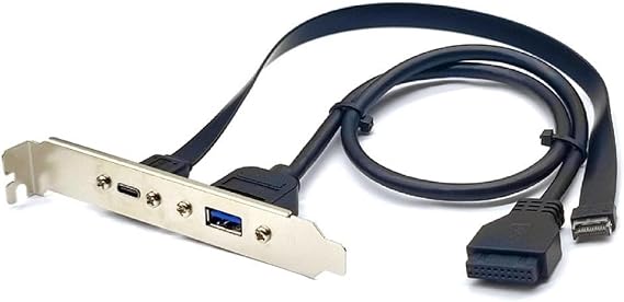 Usb3.2 USB 3.2 Front Panel Header Type-E Type E to Type-C C Female Extension Cable with Panel Mount Screw USB3.2 Front Panel Header